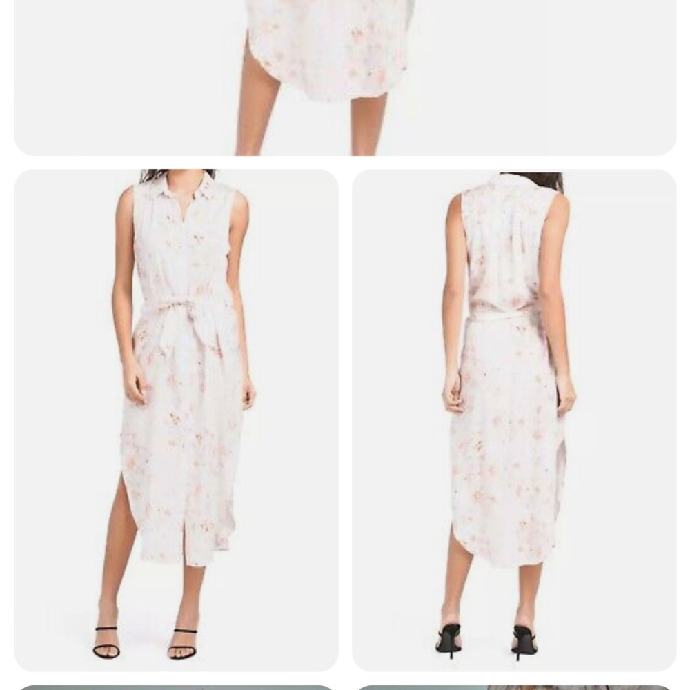 New ANTHROPOLOGIE Cloth & Stone Floral Button Shirt Dress Sleeveless - Picture 5 of 12